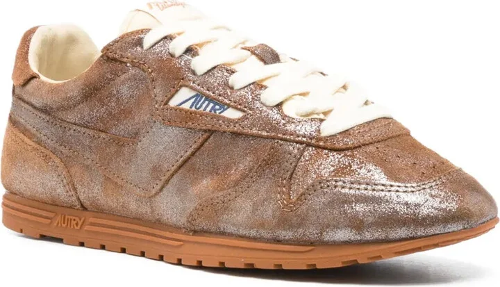 Metallic Suede Sneakers - Image 2