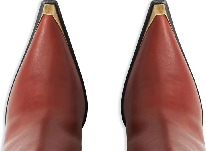 Metallic Toe-Cap Knee-High Boots - Image 4