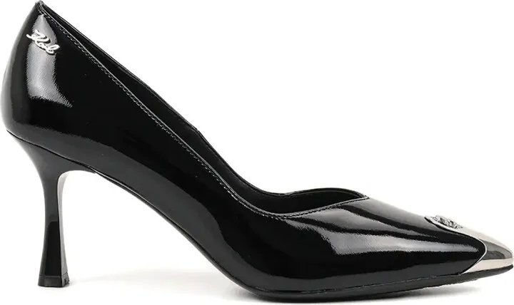 Metallic-Toe Patent Pumps