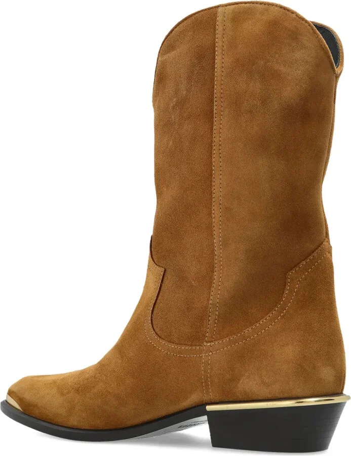 Metallic-Toe Slip-On Cowboy Boots - Image 3