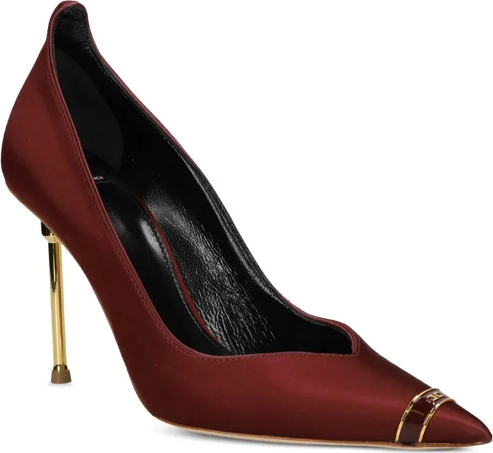 Metallic-Trimmed Pointed-Toe Pumps - Image 2