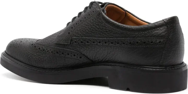 Metropole London perforated leather derby shoes - Image 3
