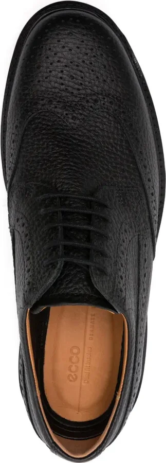 Metropole London perforated leather derby shoes - Image 4