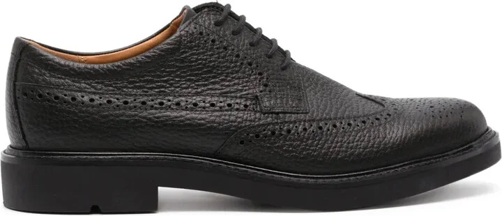Metropole London perforated leather derby shoes