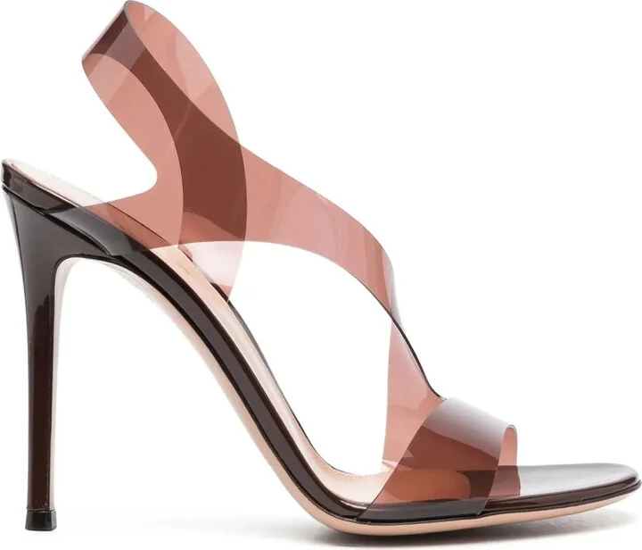 Metropolis 105mm transparent sandals