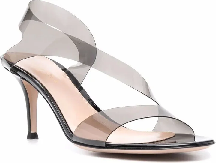 Metropolis 70mm transparent sandals - Image 2