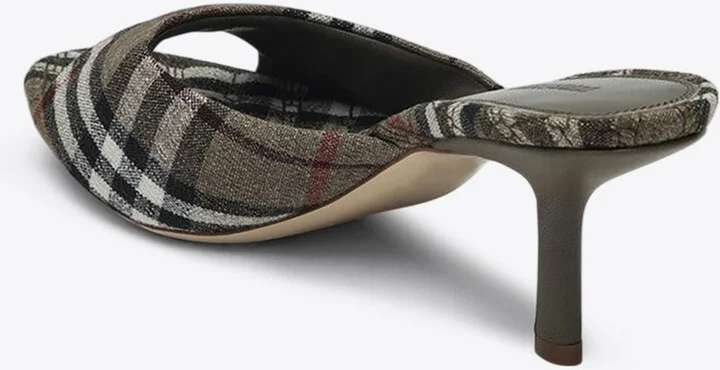 Mews 65 Signature Check Mules - Image 2