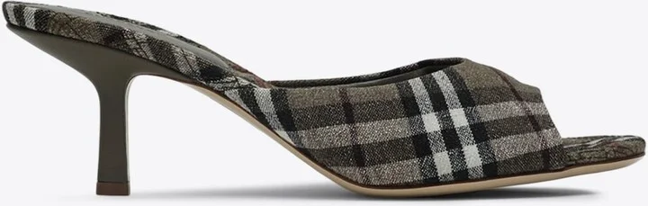 Mews 65 Signature Check Mules