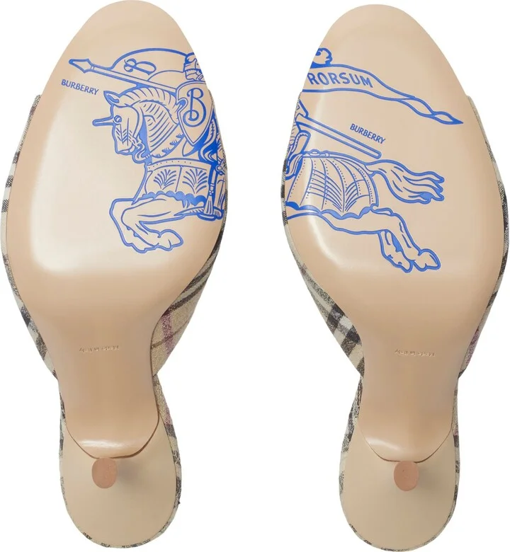 Mews Check Slide Sandal - Image 5