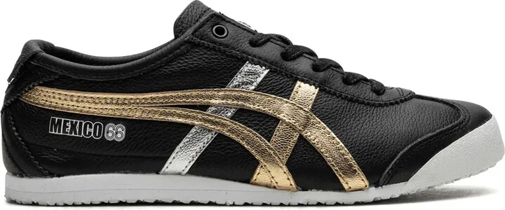 Mexico 66 "Black Gold Silver" sneakers