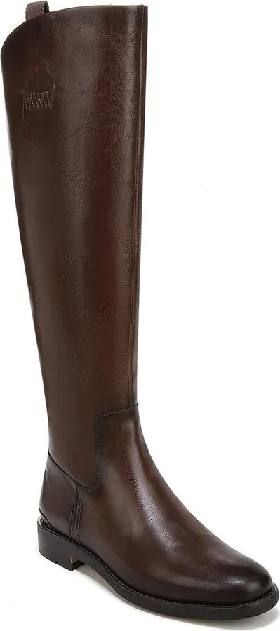 Meyer Womens Leather Wide Calf Knee-High Boots