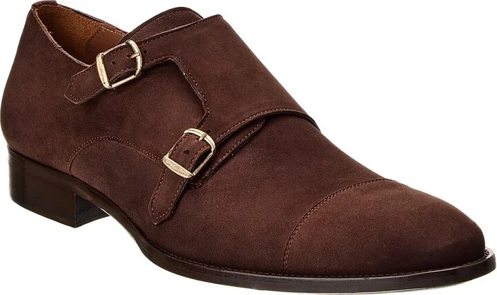 Mezlan Actore Ii Suede Double Monk Loafer