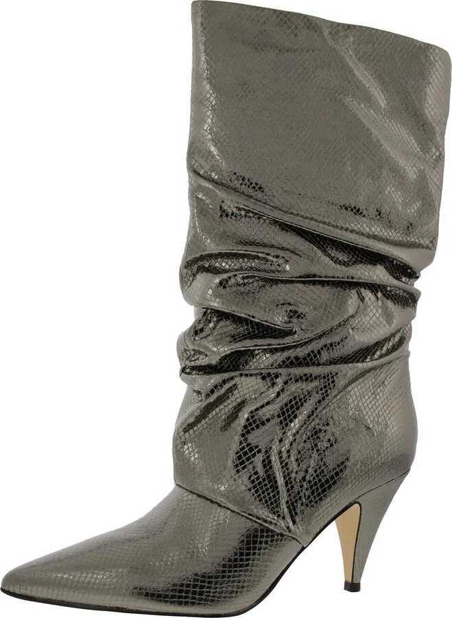 MFKailee Womens Sequined Manmade Knee-High Boots
