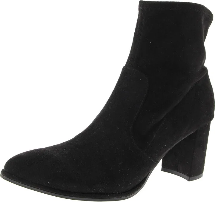 MFLUKIE Womens Zipper Manmade Ankle Boots