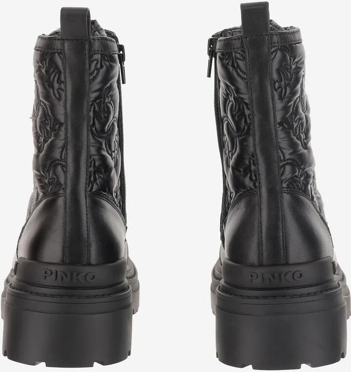 Mia 25 Leather Quilted Ankle Boots - Image 3