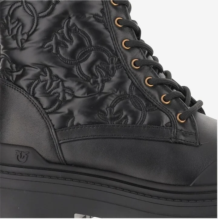Mia 25 Leather Quilted Ankle Boots - Image 4