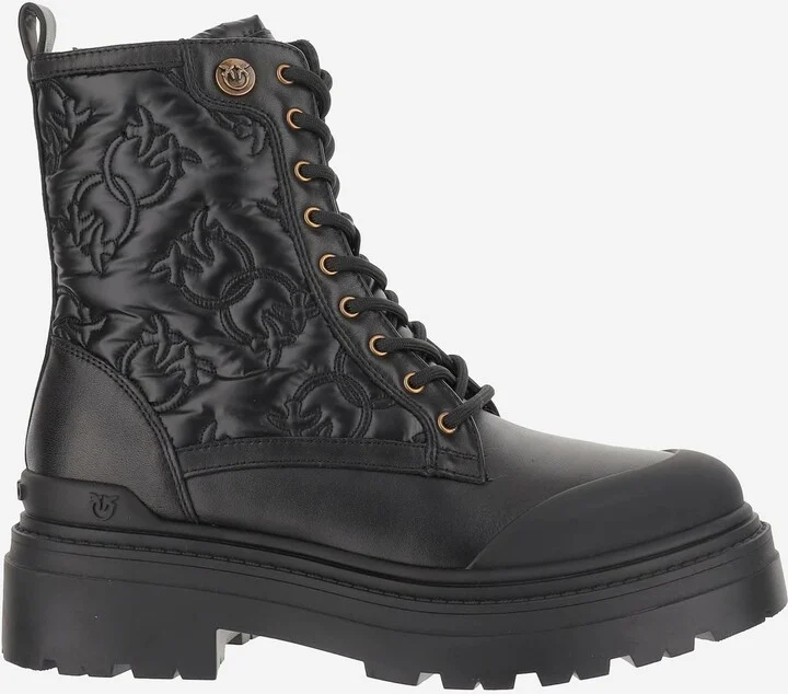 Mia 25 Leather Quilted Ankle Boots
