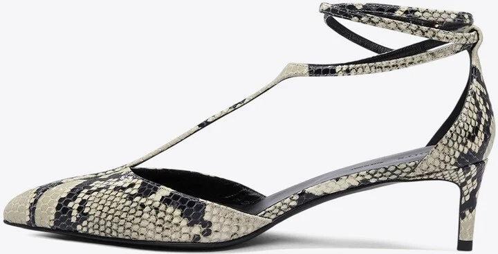 Mia 45 Python Print Leather Pumps - Image 2