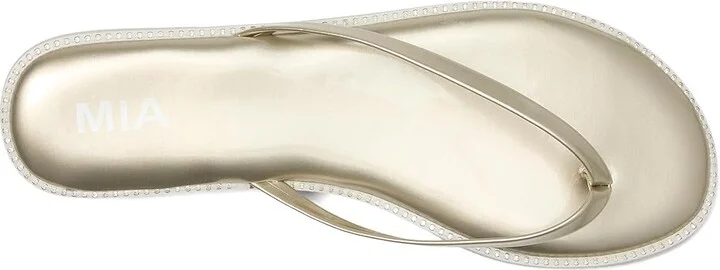 MIA Aster Women's Sandals Gold : 8 M, Faux Leather - Image 2