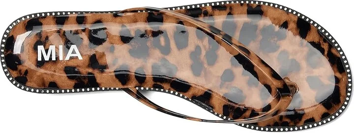 MIA Aster Women's Sandals Leopard Print : 6 M, Faux Leather - Image 2