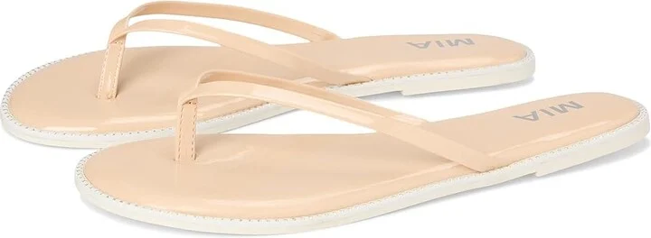MIA Aster Women's Sandals Nude : 10 M, Faux Leather