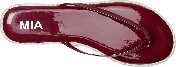 MIA Aster Women's Sandals Red : 7 M, Faux Leather - Image 2