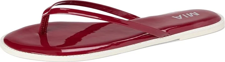 MIA Aster Women's Sandals Red : 7 M, Faux Leather - Image 5