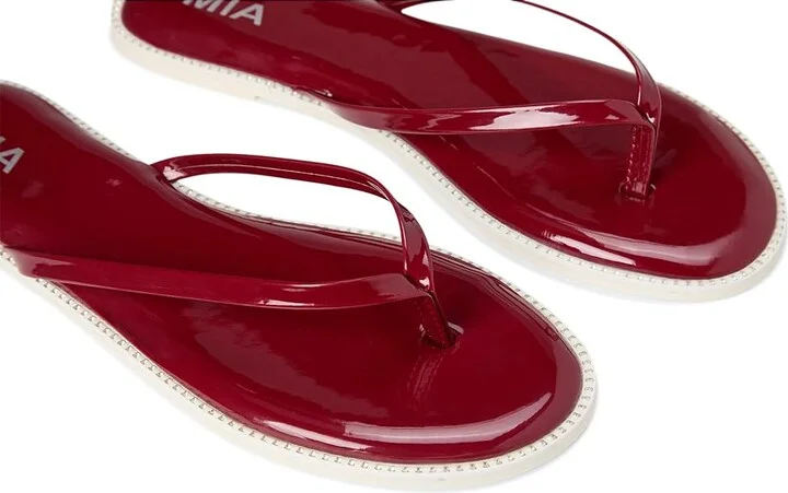 MIA Aster Women's Sandals Red : 7 M, Faux Leather - Image 7
