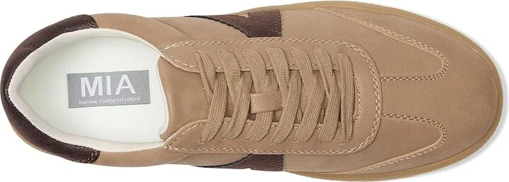 MIA Axel Women's Lace up casual Shoes Stone/Chocolate : 7 M, Faux Leather - Image 2