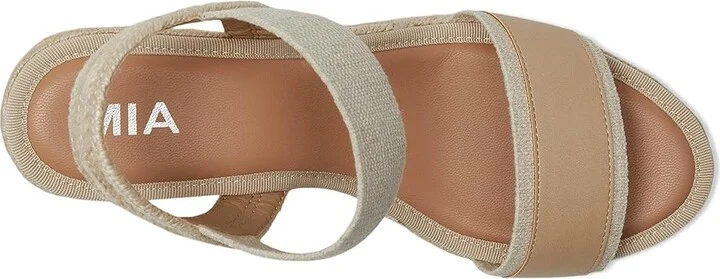 MIA Bayle Women's Wedge Shoes Natural/Ecru : 8.5 M, Faux Leather - Image 2