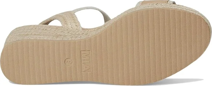 MIA Bayle Women's Wedge Shoes Natural/Ecru : 8.5 M, Faux Leather - Image 3