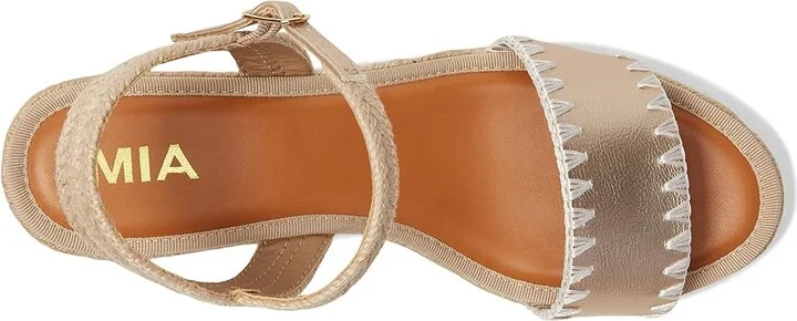 MIA Becky Women's Wedge Shoes Natural/Gold : 8.5 M, Synthetic - Image 2