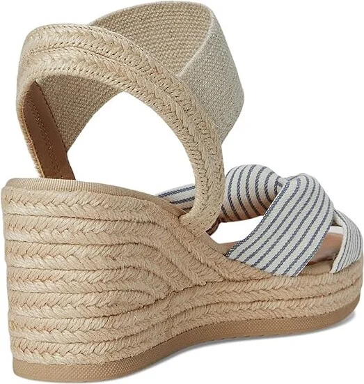 MIA Belinda Women's Flat Shoes Natural/Off White/Navy : 9 M, Textile - Image 4