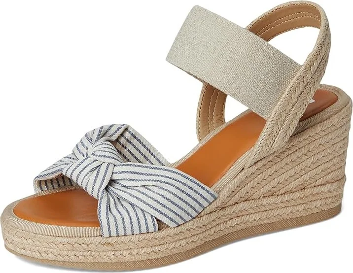 MIA Belinda Women's Flat Shoes Natural/Off White/Navy : 9 M, Textile - Image 5