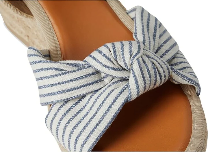 MIA Belinda Women's Flat Shoes Natural/Off White/Navy : 9 M, Textile - Image 7