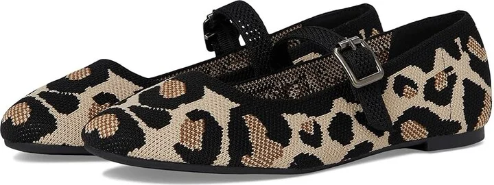 MIA Brita Women's Flat Shoes Leopard : 8.5 M, Leather/Polyester