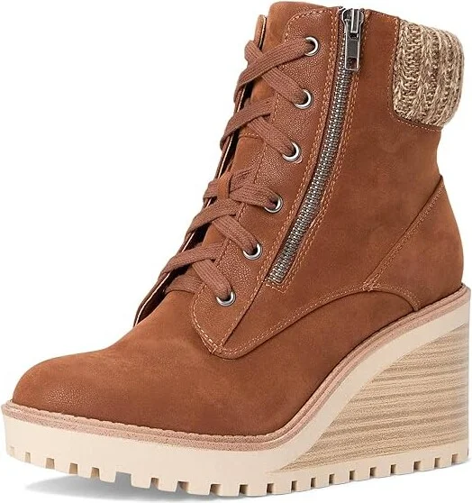 MIA Chaz Women's Boots Cognac : 7.5 M, Leather - Image 5