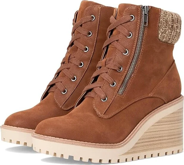 MIA Chaz Women's Boots Cognac : 7.5 M, Leather