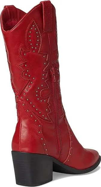 MIA Cyprus Cowboy Women's Boots Deep Red : 9 M, Synthetic - Image 4
