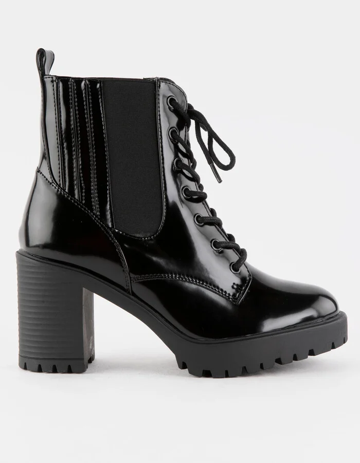 MIA Daryl Lace Up Heel Womens Boots - Image 2