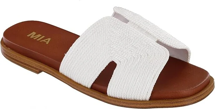 MIA Dia Women's Sandals White : 7.5 M, Leather