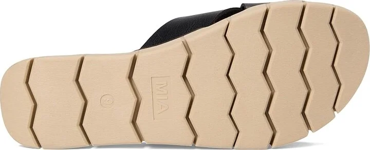 MIA Elissa Women's Wedge Shoes Black : 6 M, Leather - Image 3