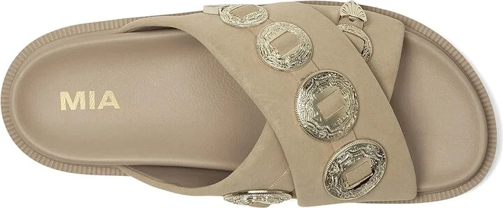 MIA Gorgene Women's Sandals Sand : 6.5 M, Faux Leather - Image 2