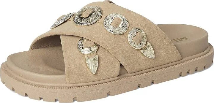 MIA Gorgene Women's Sandals Sand : 6.5 M, Faux Leather - Image 5