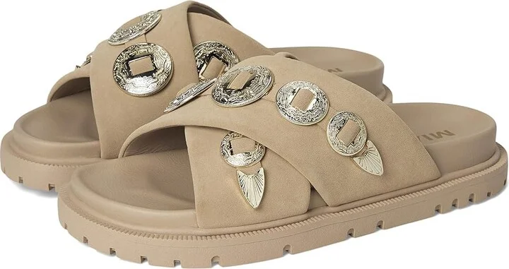 MIA Gorgene Women's Sandals Sand : 6.5 M, Faux Leather