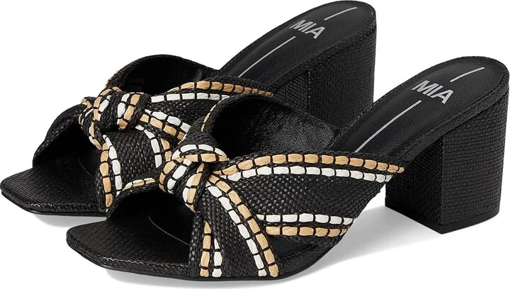 MIA Hania Women's Sandals Black : 10 M, Leather