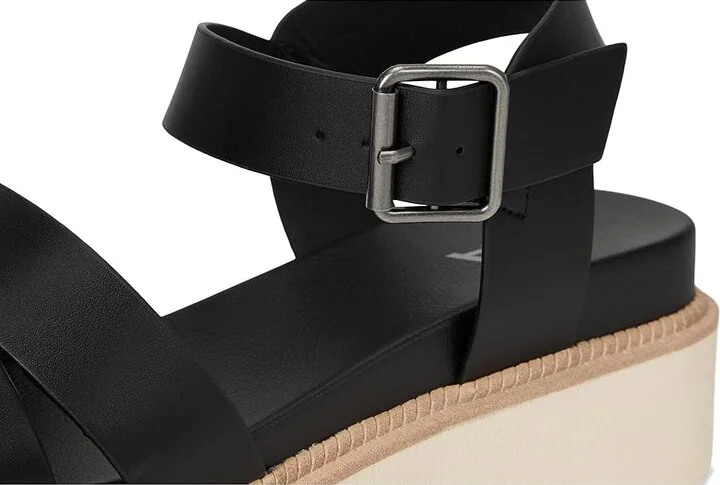 MIA Jovie Women's Sandals Black : 9 M, Faux Leather - Image 7