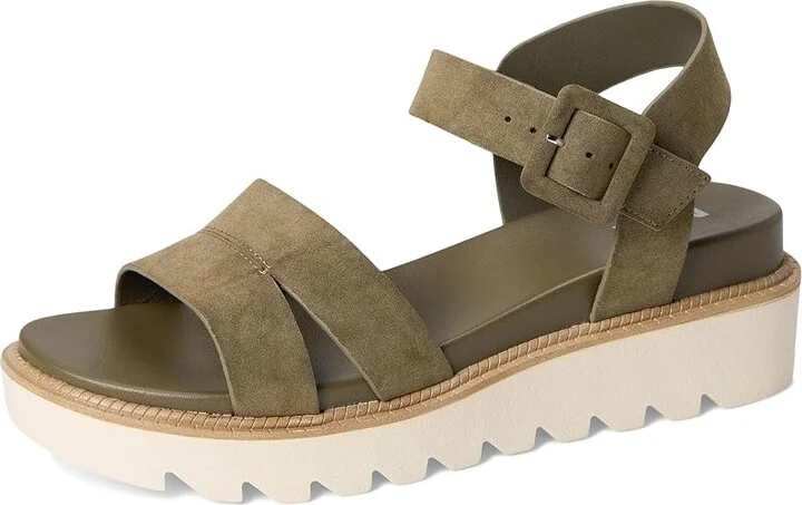 MIA Jovie Women's Sandals Khaki : 9 M, Faux Leather - Image 5