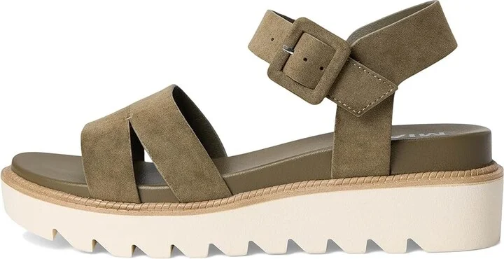 MIA Jovie Women's Sandals Khaki : 9 M, Faux Leather - Image 6
