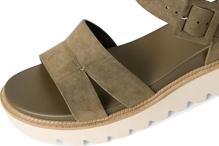 MIA Jovie Women's Sandals Khaki : 9 M, Faux Leather - Image 7